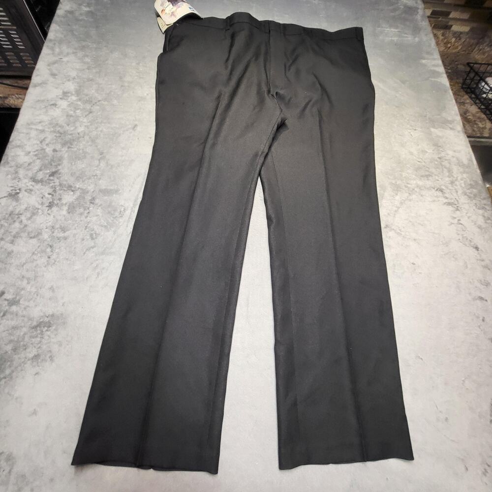 Vintage Levi's Pants Mens 48x32 Black Dress Action Slacks Flat Front Pockets
